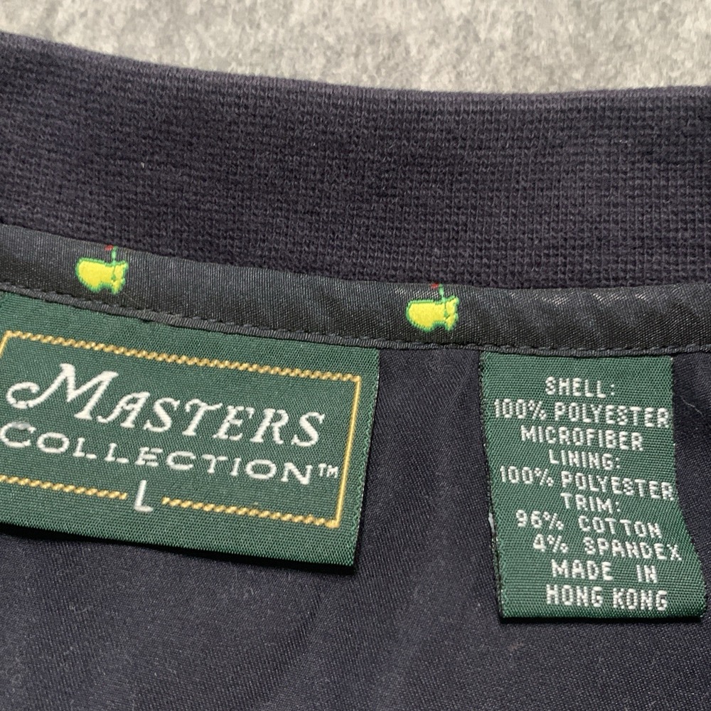 Masters Collection Augusta Men's Pullover Vest Windbreaker V Neck Navy Size L - Picture 5 of 9